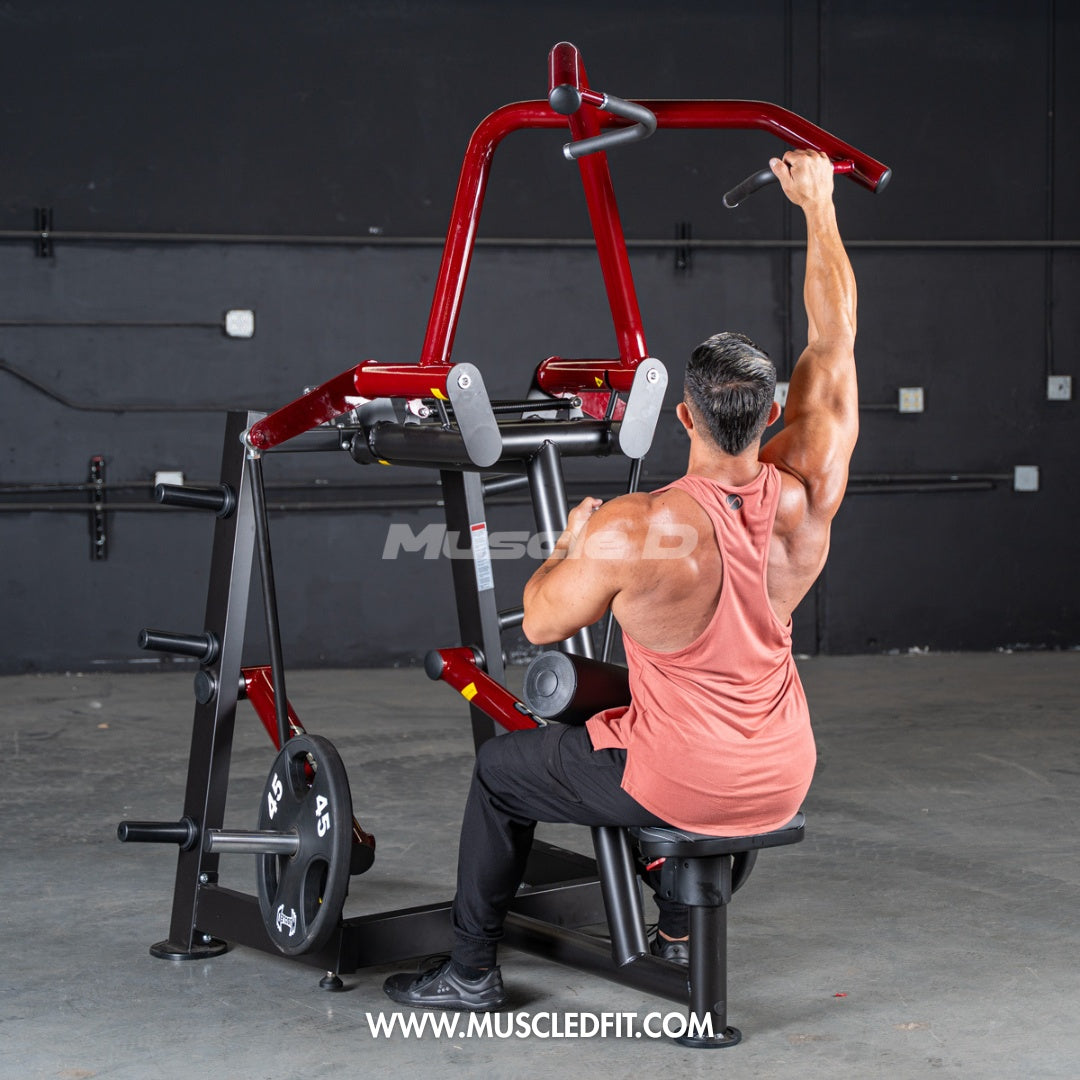 Muscle D Fitness Power Leverage V2 Rotary Lat Pulldown
