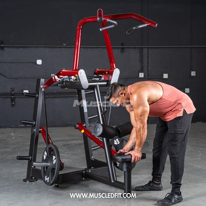Muscle D Fitness Power Leverage V2 Rotary Lat Pulldown