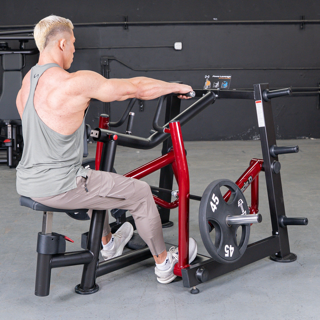 Muscle D Fitness Power Leverage V2 Seated Row