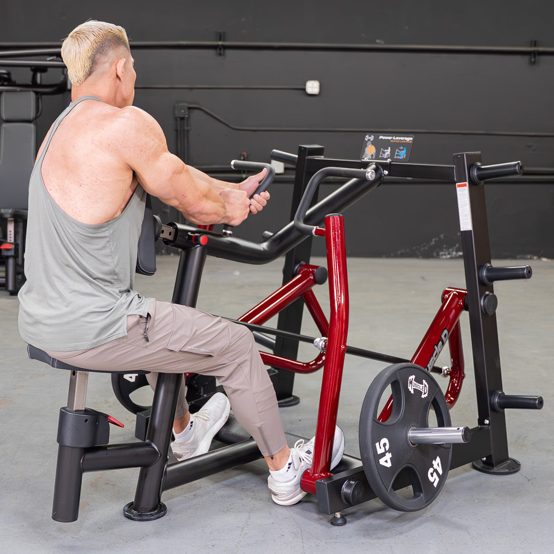 Muscle D Fitness Power Leverage V2 Seated Row