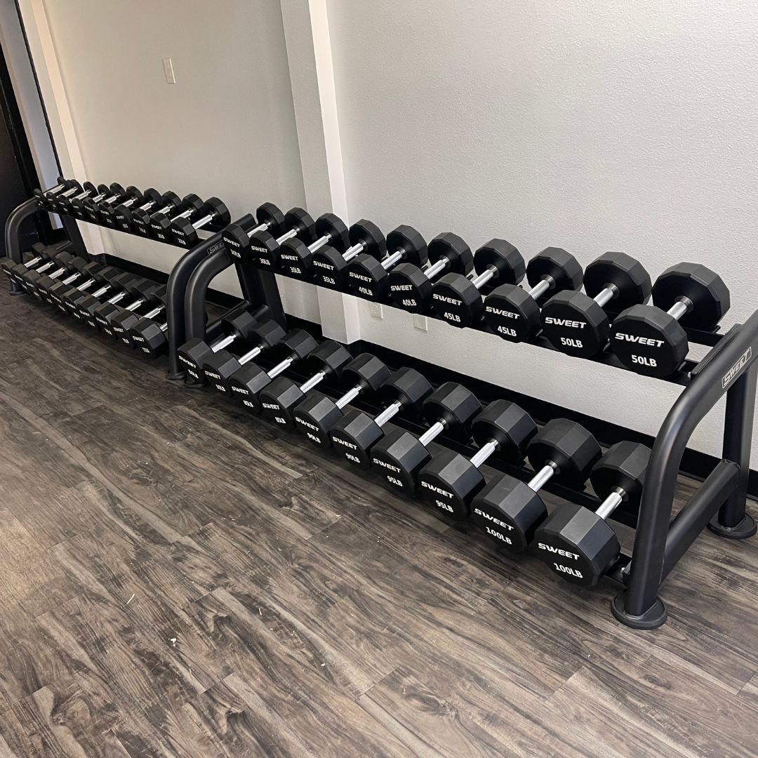 Muscle D Fitness Sweet 2-Tier Dumbbell Rack