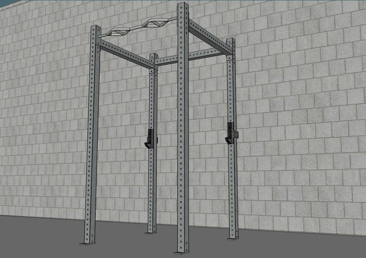 Muscle D Fitness TGrip Basic Commercial 4 Post Rack