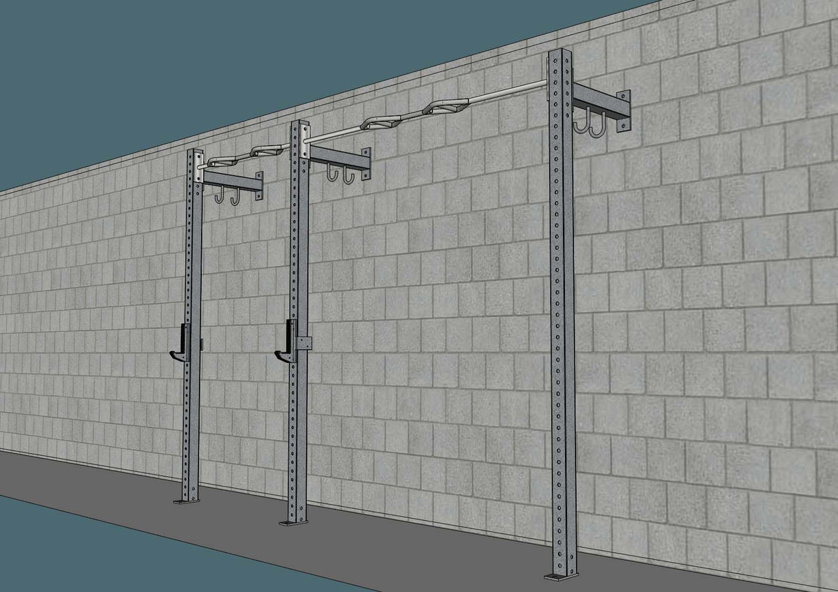 Muscle D Fitness TGrip Commercial 10' Low Profile Wall Mount Rig
