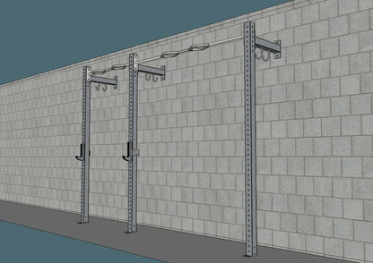 Muscle D Fitness TGrip Commercial 10' Low Profile Wall Mount Rig