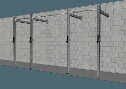 Muscle D Fitness TGrip Commercial 14' Wall Mount Rig