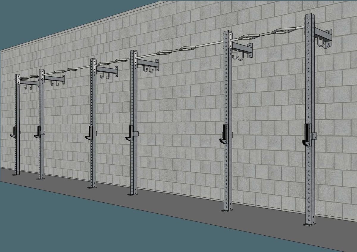 Muscle D Fitness TGrip Commercial 24' Low Profile Wall Mount Rig