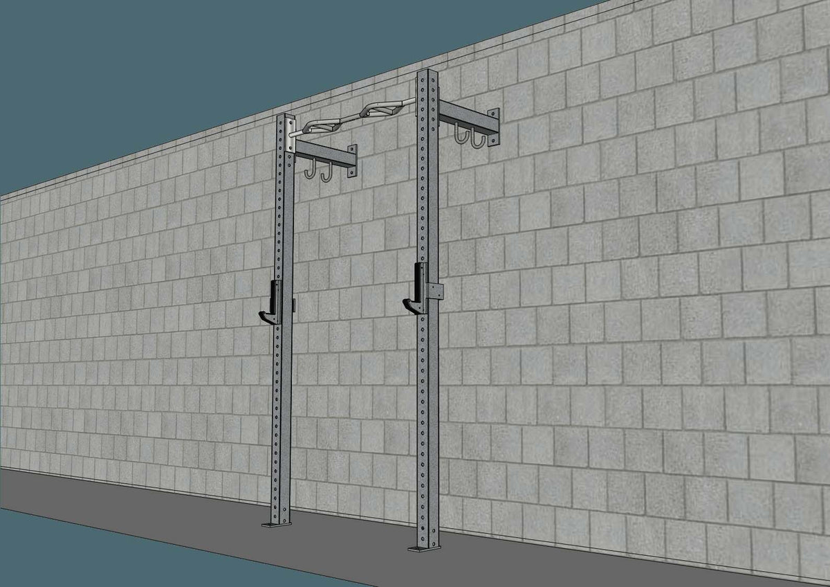 Muscle D Fitness TGrip Commercial 4' Low Profile Wall Mount Rig