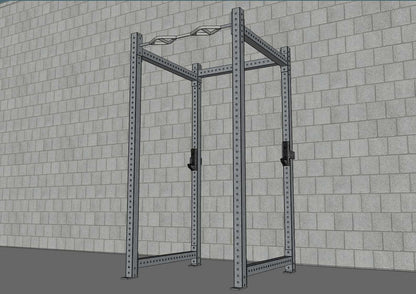 Muscle D Fitness TGrip Commercial 4 Post Rack