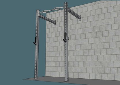 Muscle D Fitness TGrip Commercial 4' Wall Mount Rig