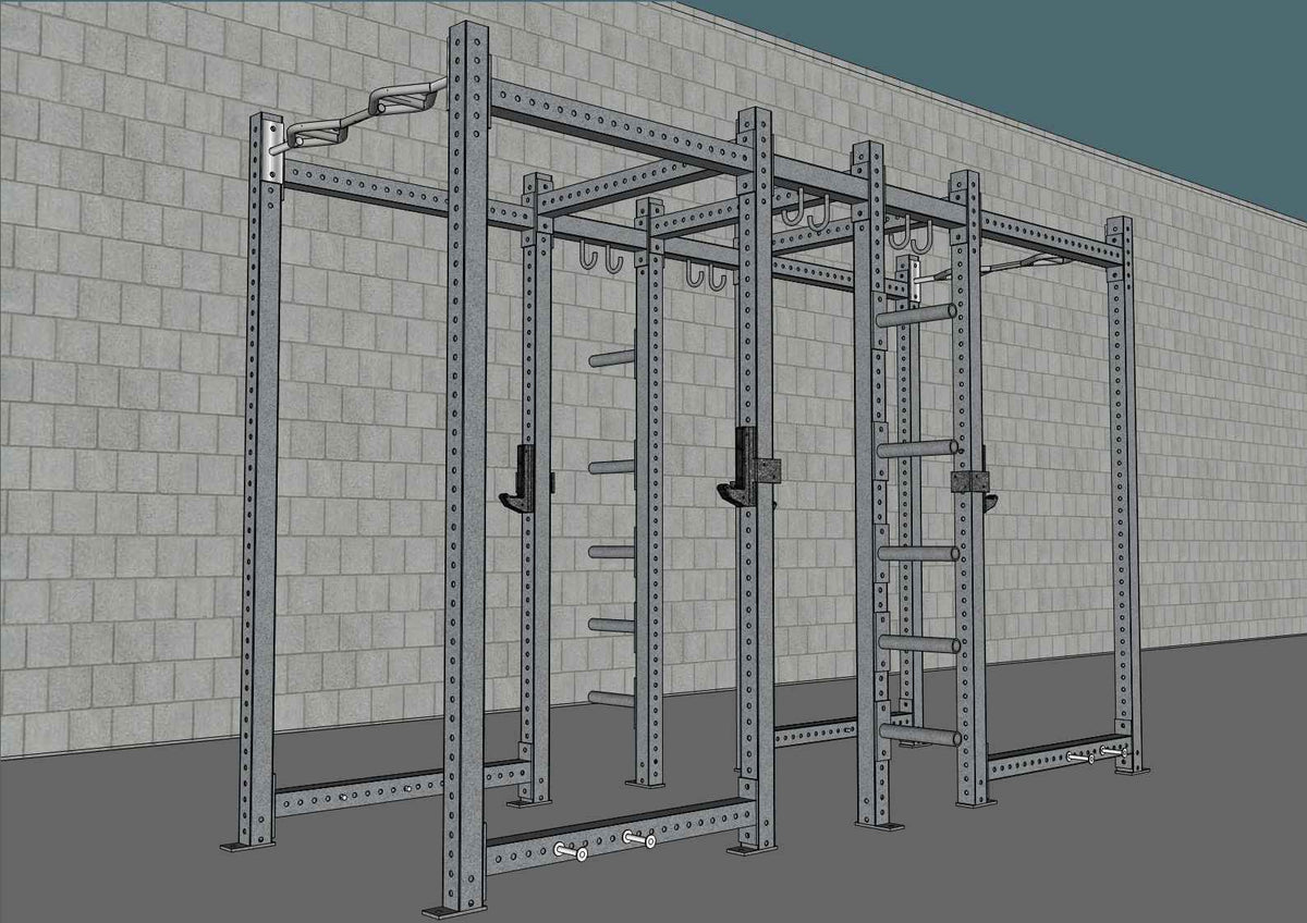 Muscle D Fitness TGrip Commercial Dual Power Rack