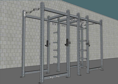 Muscle D Fitness TGrip Commercial Dual Power Rack