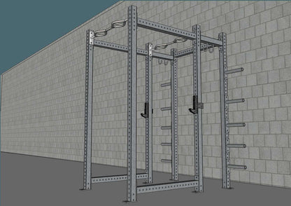Muscle D Fitness TGrip Commercial Full Power Rack
