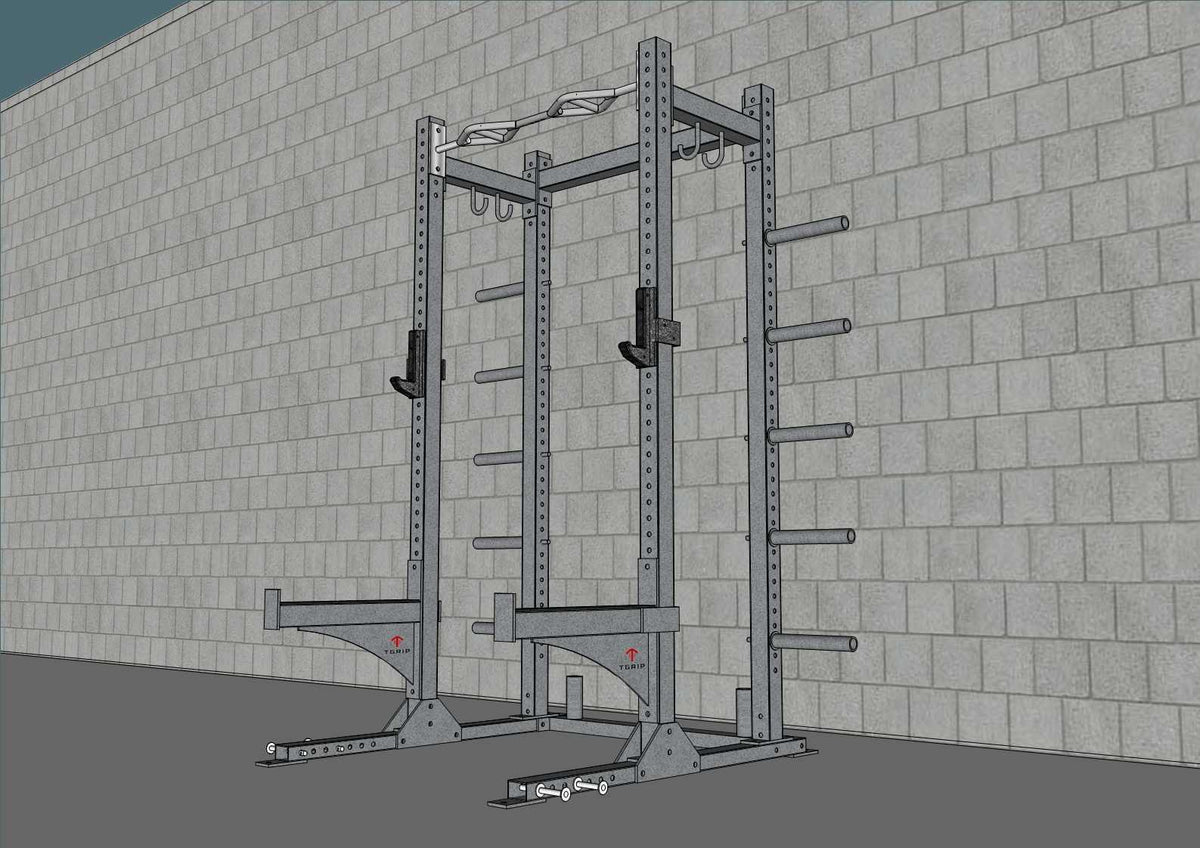 Muscle D Fitness TGrip Commercial Half Rack
