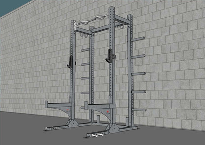 Muscle D Fitness TGrip Commercial Half Rack