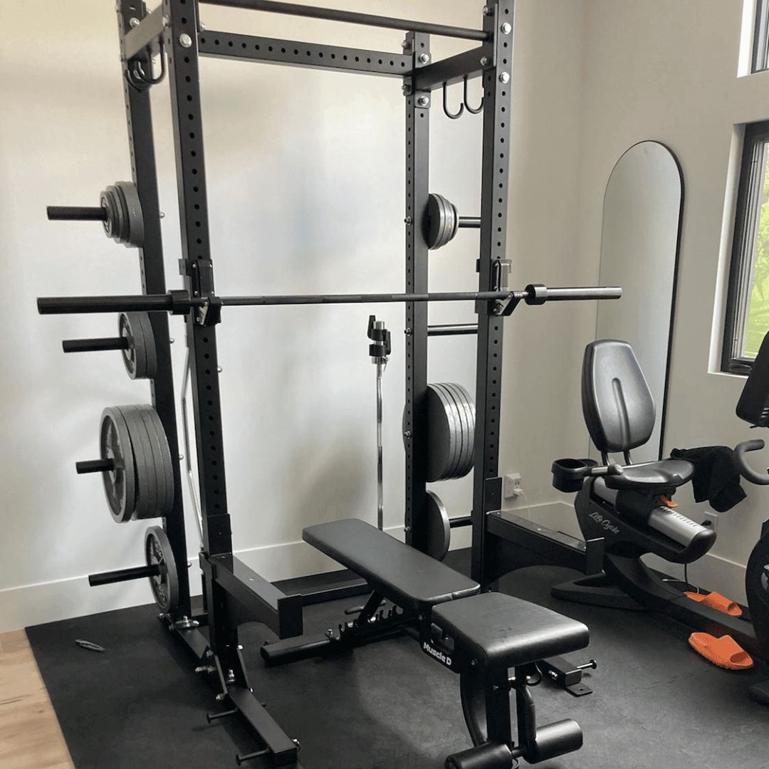 Muscle D Fitness TGrip Commercial Half Rack