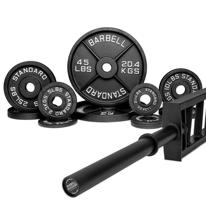 Barbell Standard Specialty Bar & Weight Set Bundle Builder
