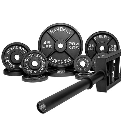Barbell Standard Specialty Bar & Weight Set Bundle Builder