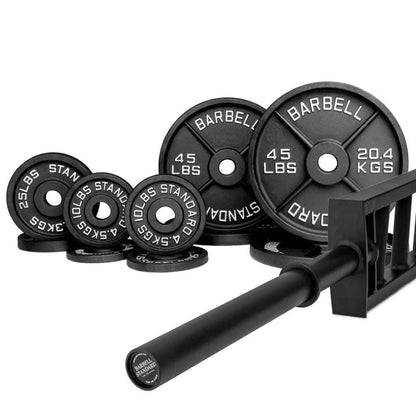 Barbell Standard Specialty Bar & Weight Set Bundle Builder