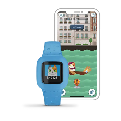 Garmin vívofit jr. 3 kids tracker – lifestyle/hero image highlighting colorful bands