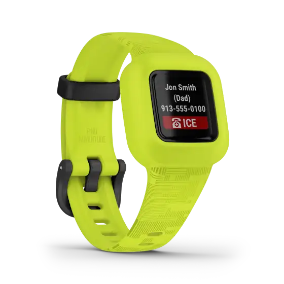 Digital camo vívofit jr. 3 – side view highlighting rugged strap design