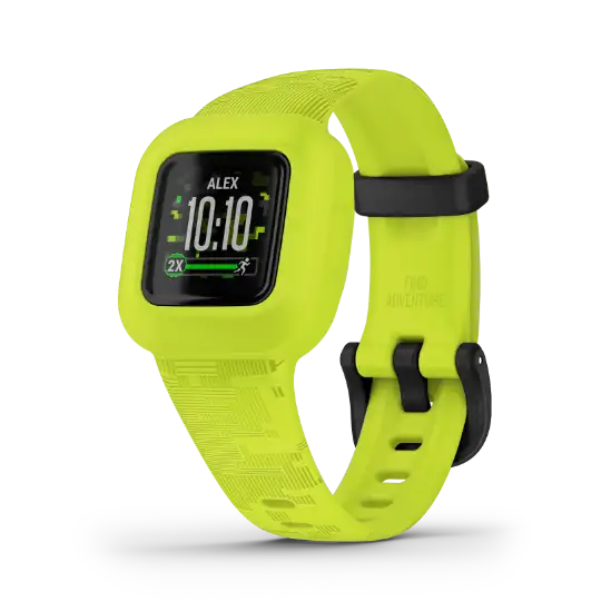 Garmin vívofit jr. 3 digital camo band – front view of square display