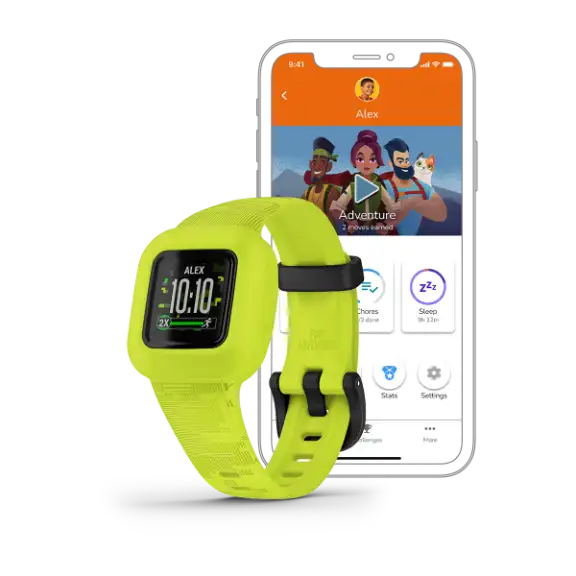 Garmin vívofit jr. 3 digi-camo – rear/buckle view of adjustable kids band