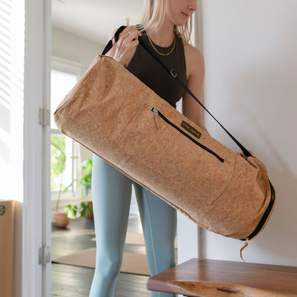 Yolaha Cork Yoga Mat Carrier Plus